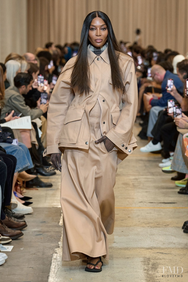 Naomi Campbell featured in  the Burberry fashion show for Spring/Summer 2023