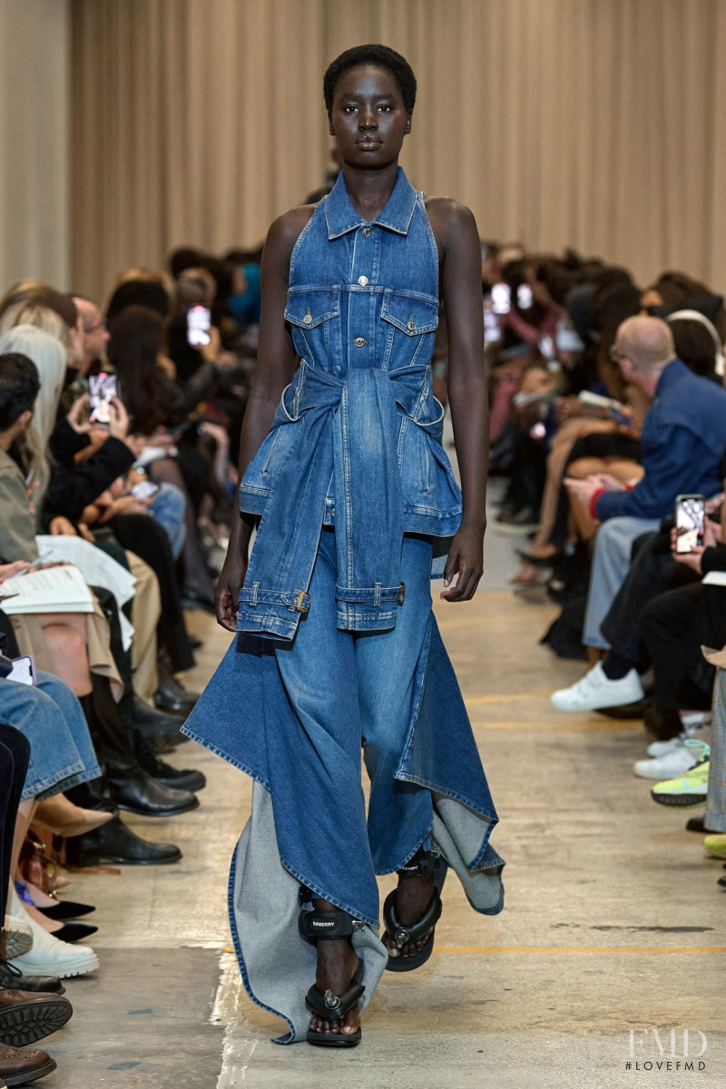 Adit Priscilla featured in  the Burberry fashion show for Spring/Summer 2023