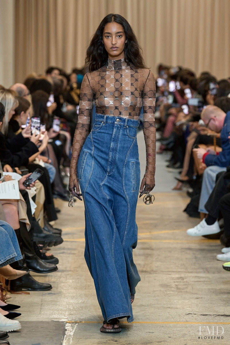 Mona Tougaard featured in  the Burberry fashion show for Spring/Summer 2023