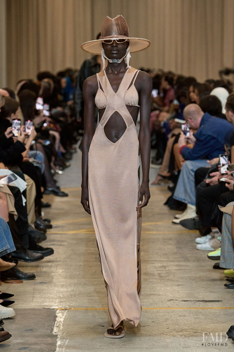 Nyagua Ruea featured in  the Burberry fashion show for Spring/Summer 2023