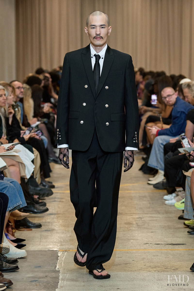 Nozomu Ito featured in  the Burberry fashion show for Spring/Summer 2023