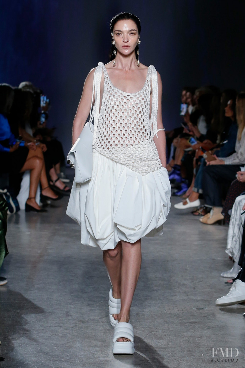 Mariacarla Boscono featured in  the Proenza Schouler fashion show for Spring/Summer 2023