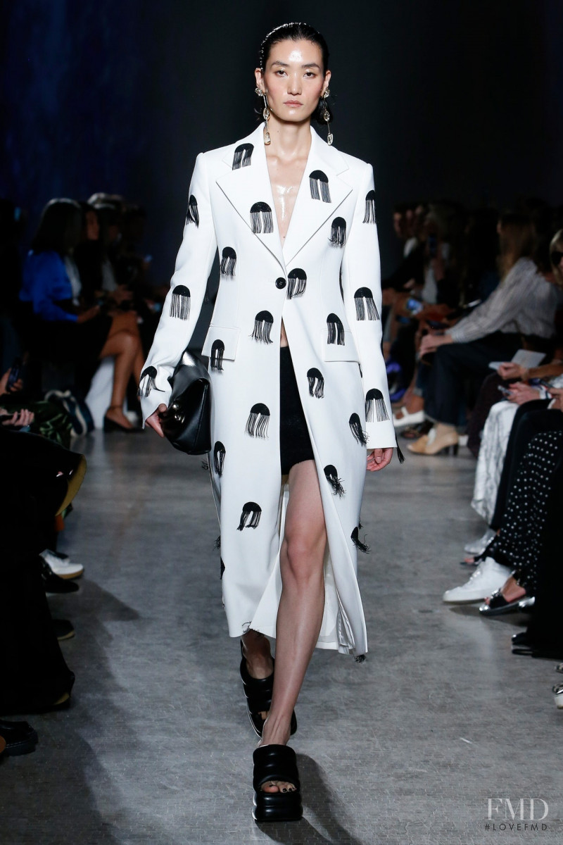 Lina Zhang featured in  the Proenza Schouler fashion show for Spring/Summer 2023
