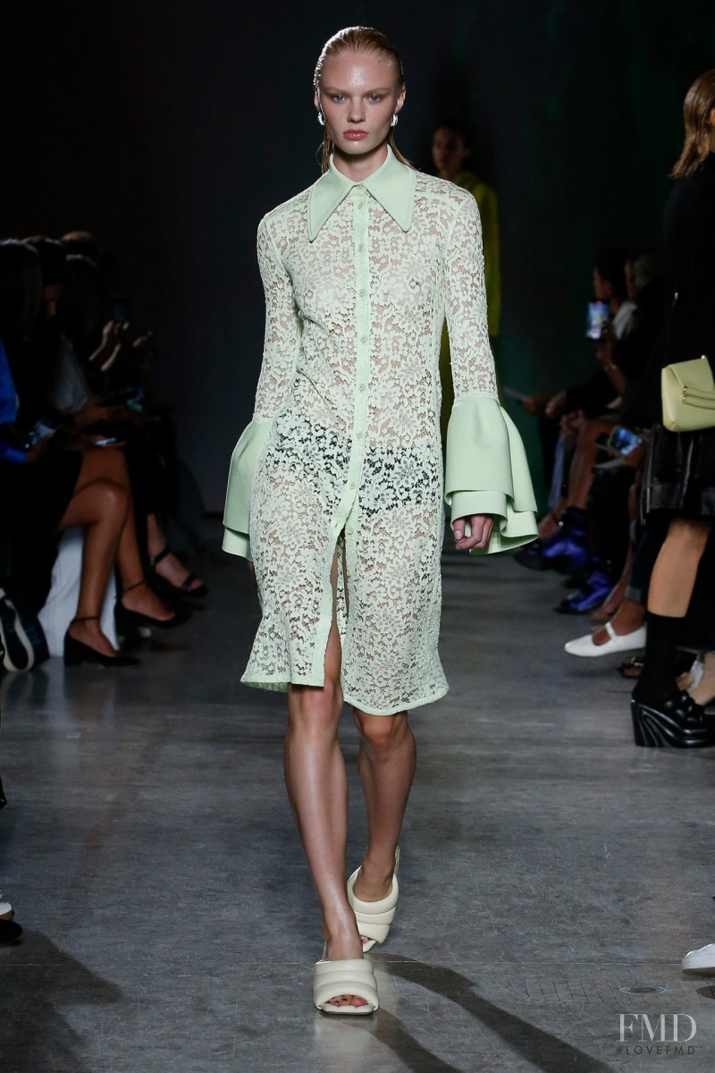 Vilma Sjöberg featured in  the Proenza Schouler fashion show for Spring/Summer 2023