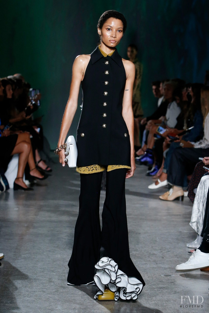 Lineisy Montero featured in  the Proenza Schouler fashion show for Spring/Summer 2023