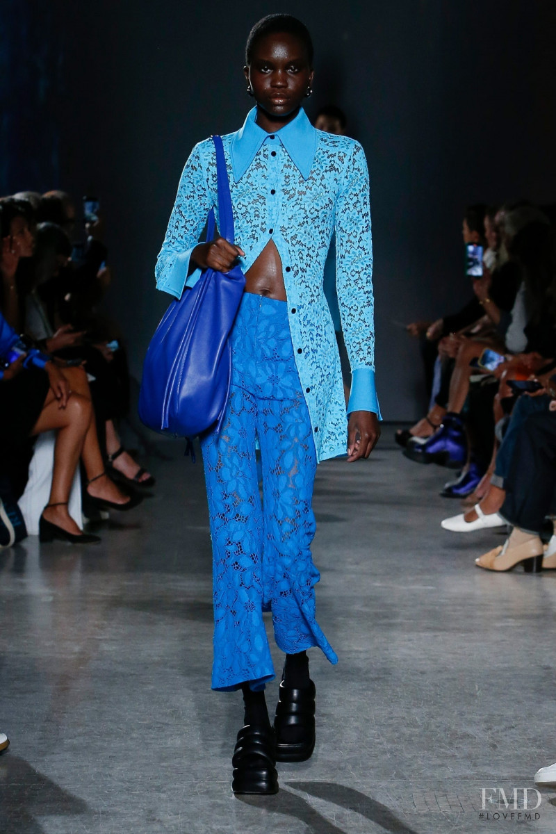 Achenrin Madit featured in  the Proenza Schouler fashion show for Spring/Summer 2023