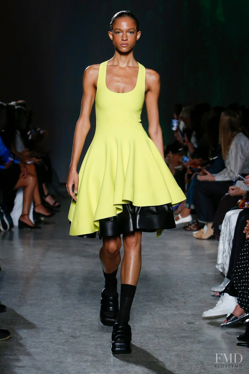 Morgan Yates featured in  the Proenza Schouler fashion show for Spring/Summer 2023