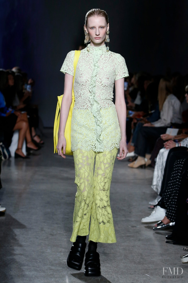 Aubrey Hill featured in  the Proenza Schouler fashion show for Spring/Summer 2023