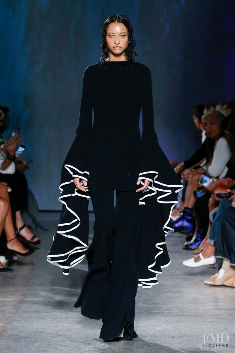 America Gonzalez featured in  the Proenza Schouler fashion show for Spring/Summer 2023