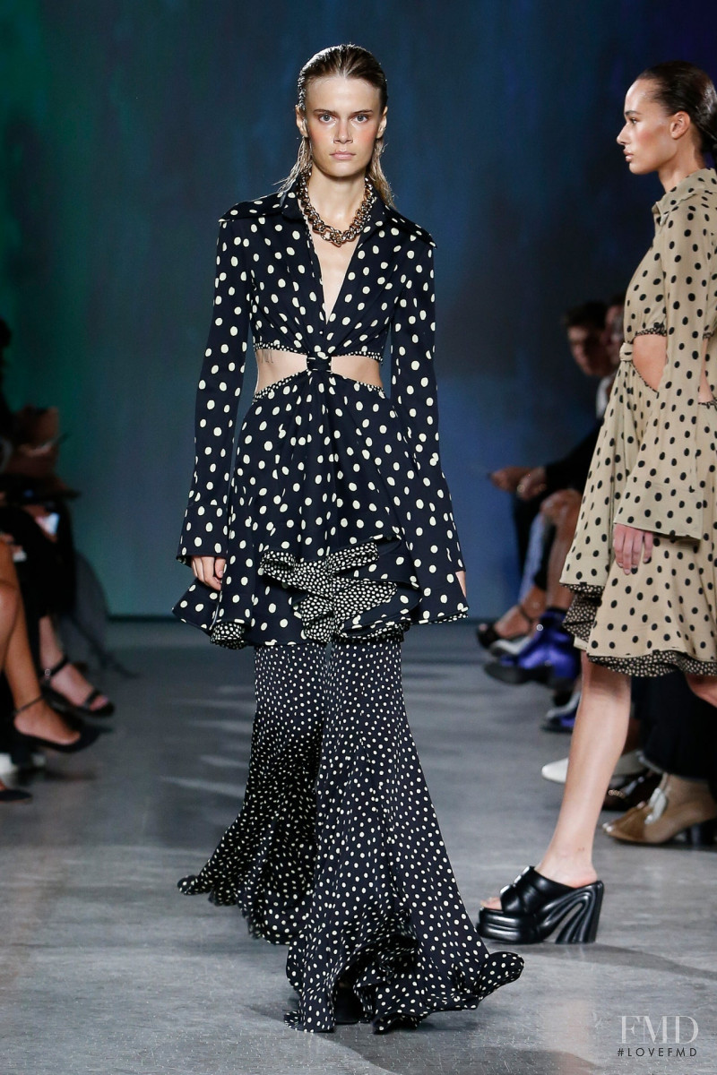 Daria Koshkina featured in  the Proenza Schouler fashion show for Spring/Summer 2023