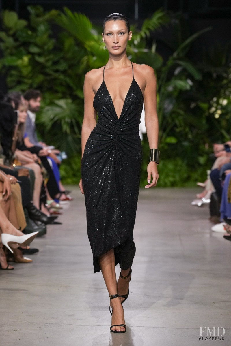 Bella Hadid featured in  the Michael Kors Collection fashion show for Spring/Summer 2023
