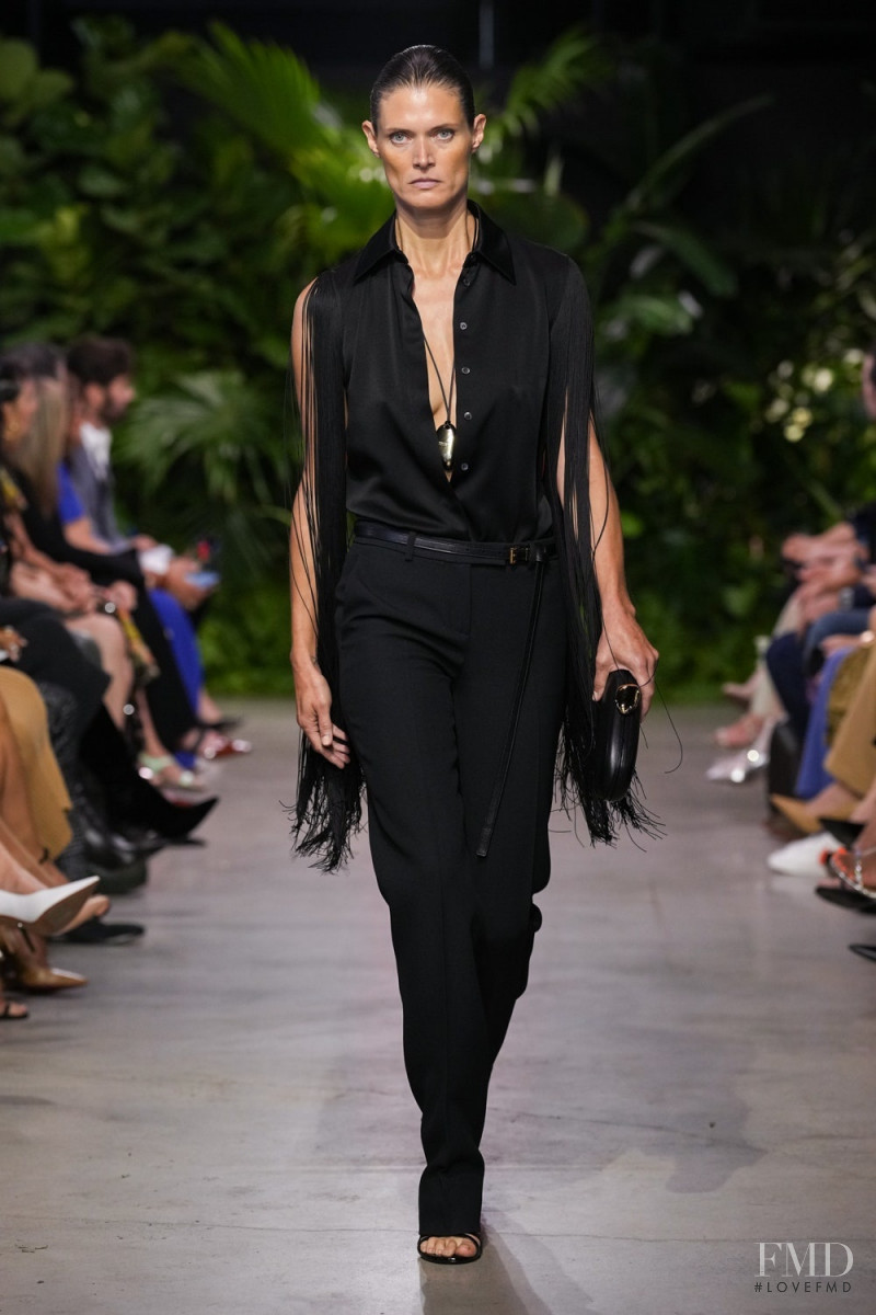 Malgosia Bela featured in  the Michael Kors Collection fashion show for Spring/Summer 2023