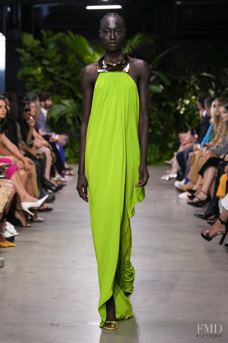 Nyagua Ruea featured in  the Michael Kors Collection fashion show for Spring/Summer 2023