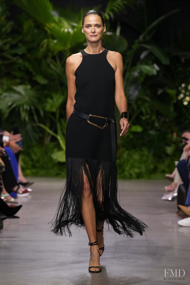 Carmen Kass featured in  the Michael Kors Collection fashion show for Spring/Summer 2023
