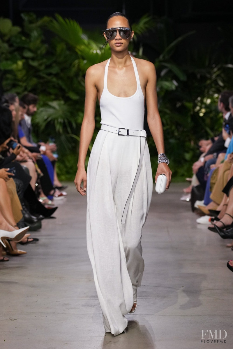 Selena Forrest featured in  the Michael Kors Collection fashion show for Spring/Summer 2023