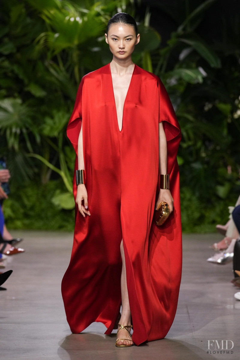 Cong He featured in  the Michael Kors Collection fashion show for Spring/Summer 2023