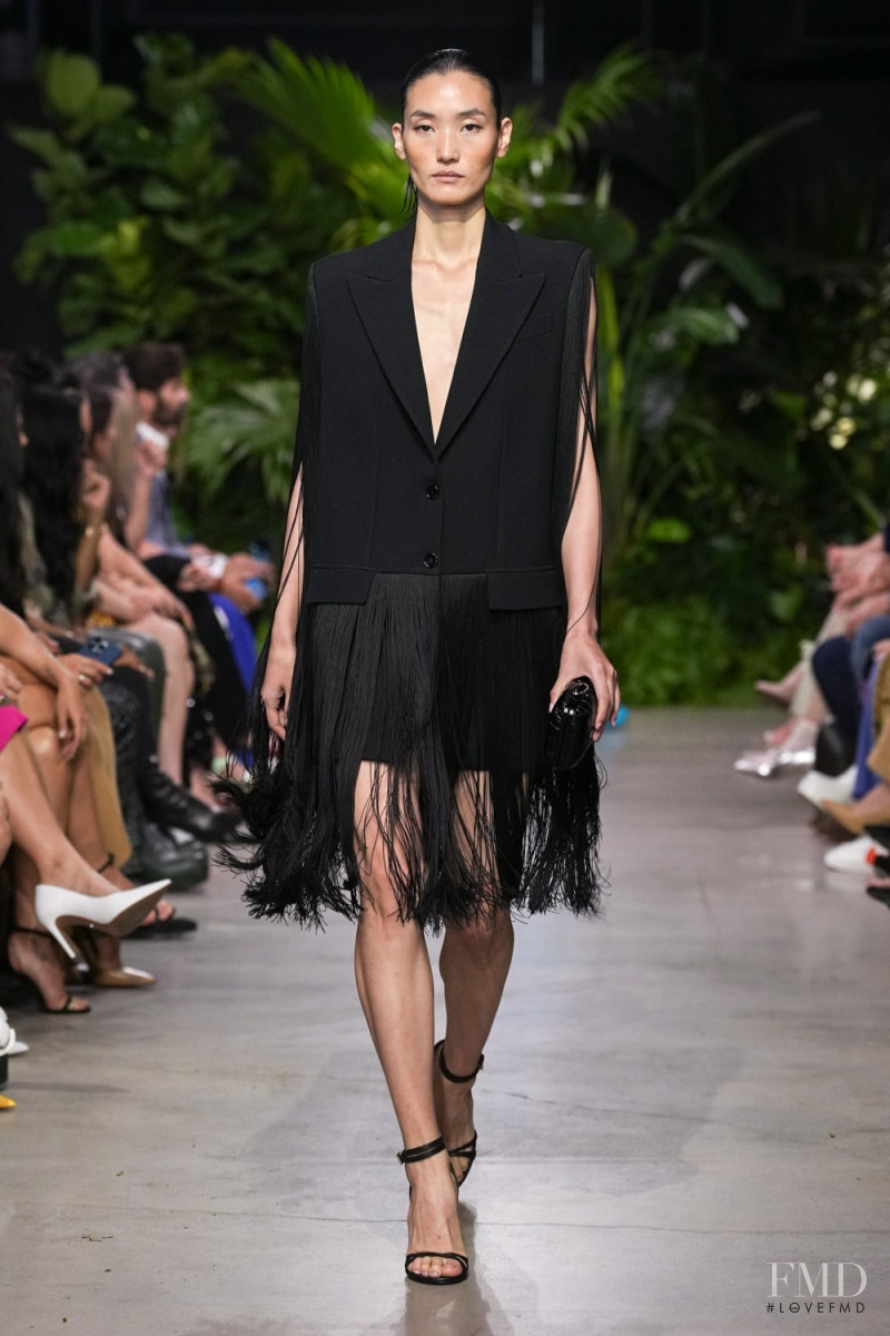 Lina Zhang featured in  the Michael Kors Collection fashion show for Spring/Summer 2023