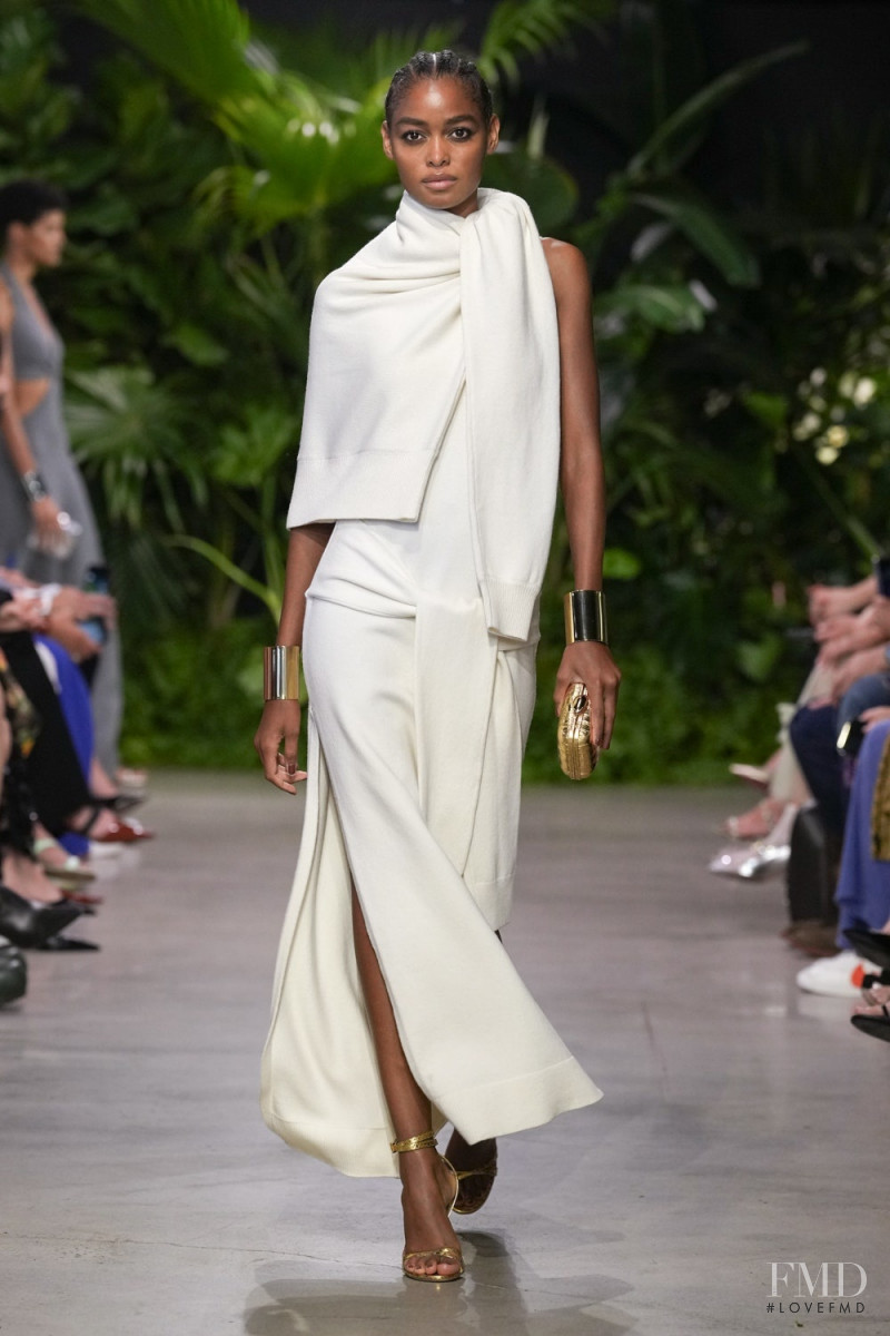 Blesnya Minher featured in  the Michael Kors Collection fashion show for Spring/Summer 2023