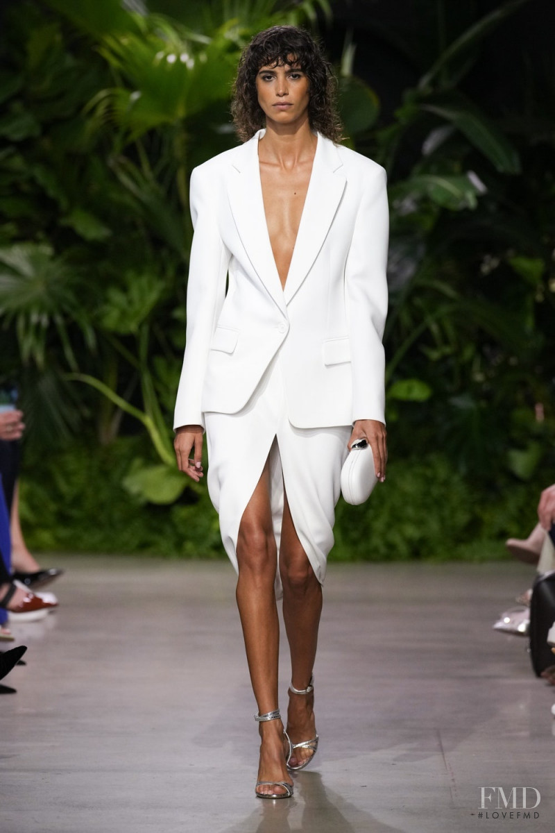 Mica Arganaraz featured in  the Michael Kors Collection fashion show for Spring/Summer 2023