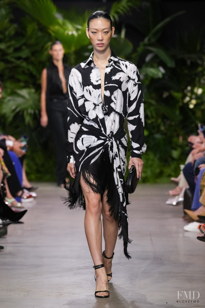 So Ra Choi featured in  the Michael Kors Collection fashion show for Spring/Summer 2023