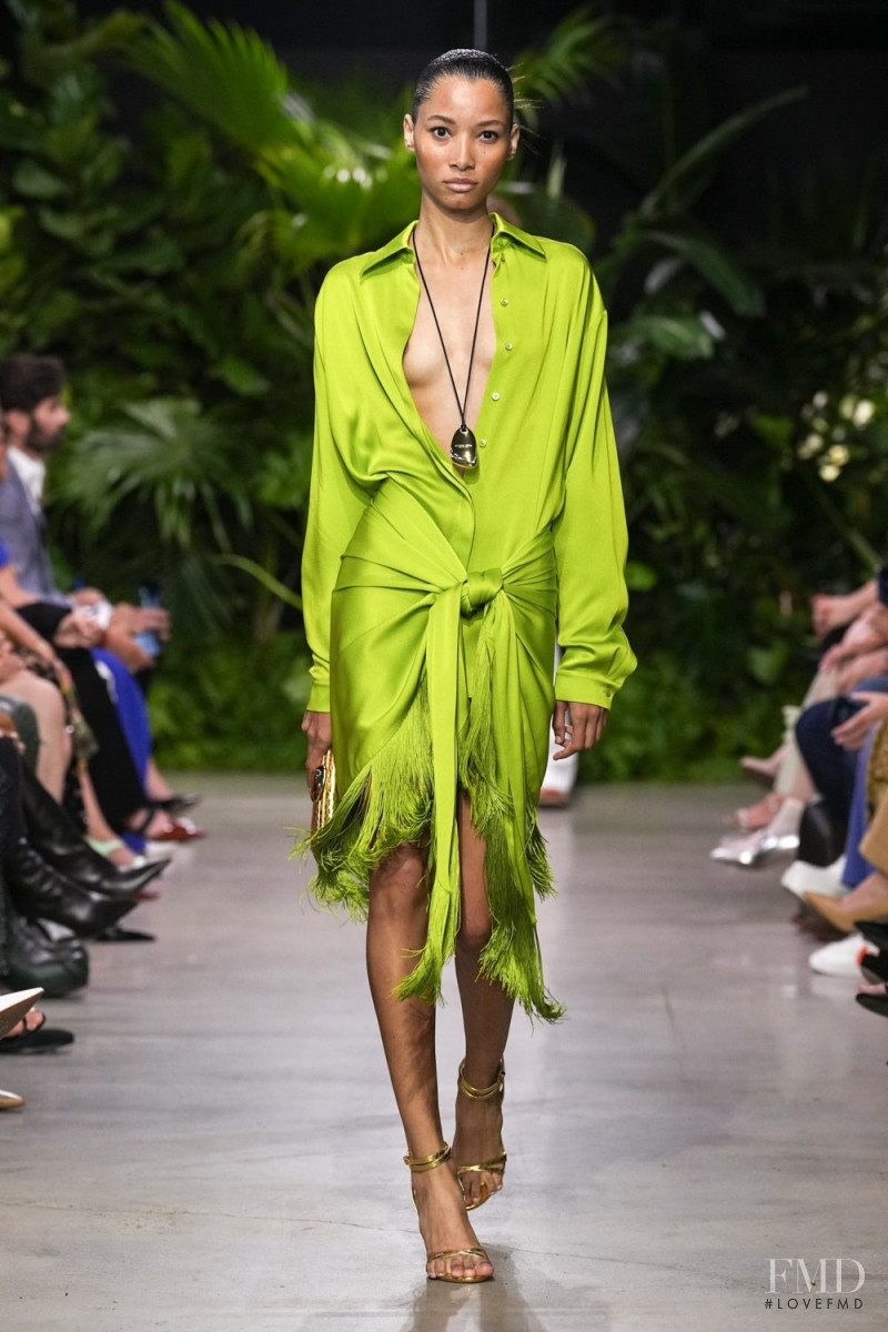 Lineisy Montero featured in  the Michael Kors Collection fashion show for Spring/Summer 2023