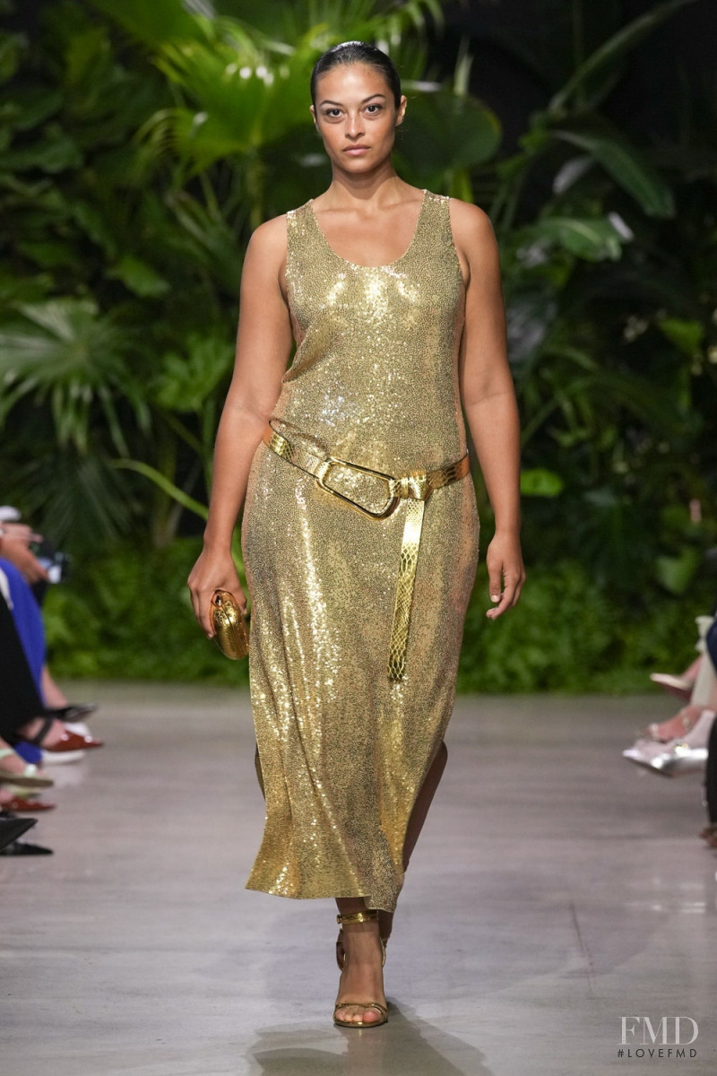 Devyn Garcia featured in  the Michael Kors Collection fashion show for Spring/Summer 2023