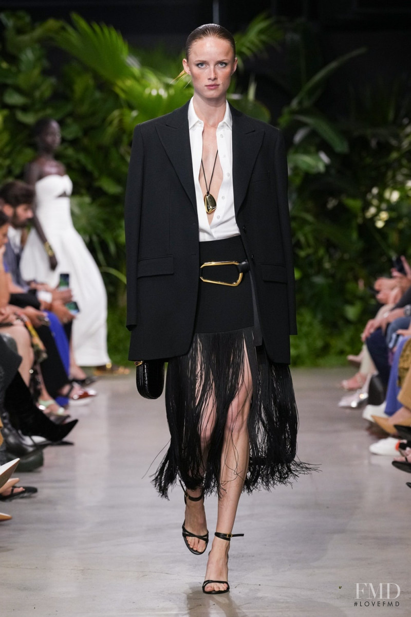 Rianne Van Rompaey featured in  the Michael Kors Collection fashion show for Spring/Summer 2023