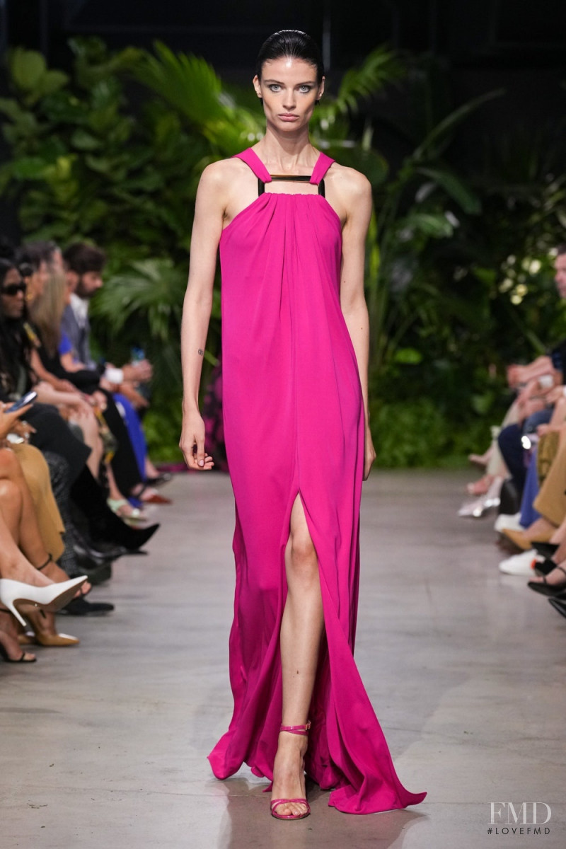 Mila van Eeten featured in  the Michael Kors Collection fashion show for Spring/Summer 2023