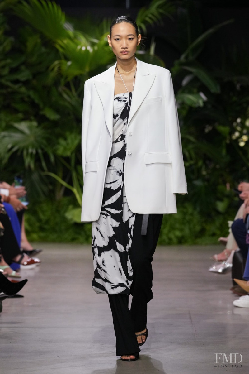Luo Yi featured in  the Michael Kors Collection fashion show for Spring/Summer 2023