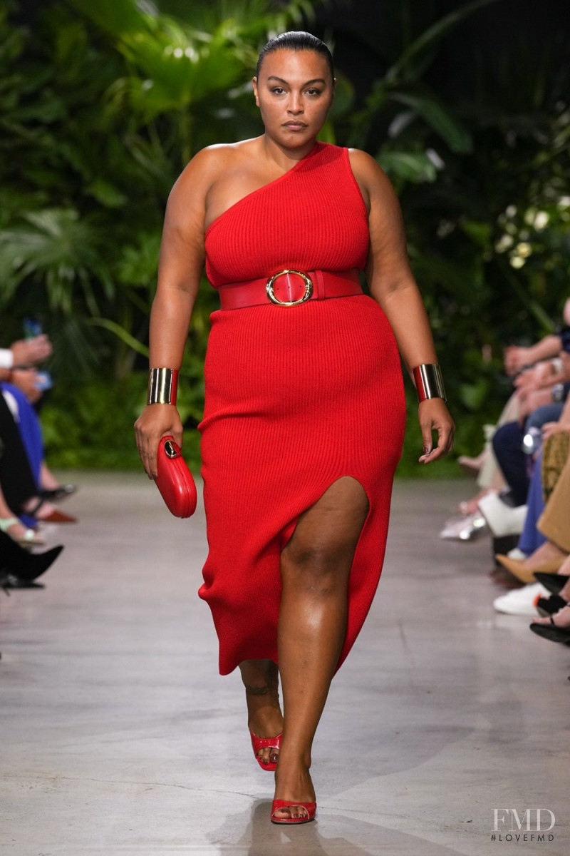 Paloma Elsesser featured in  the Michael Kors Collection fashion show for Spring/Summer 2023