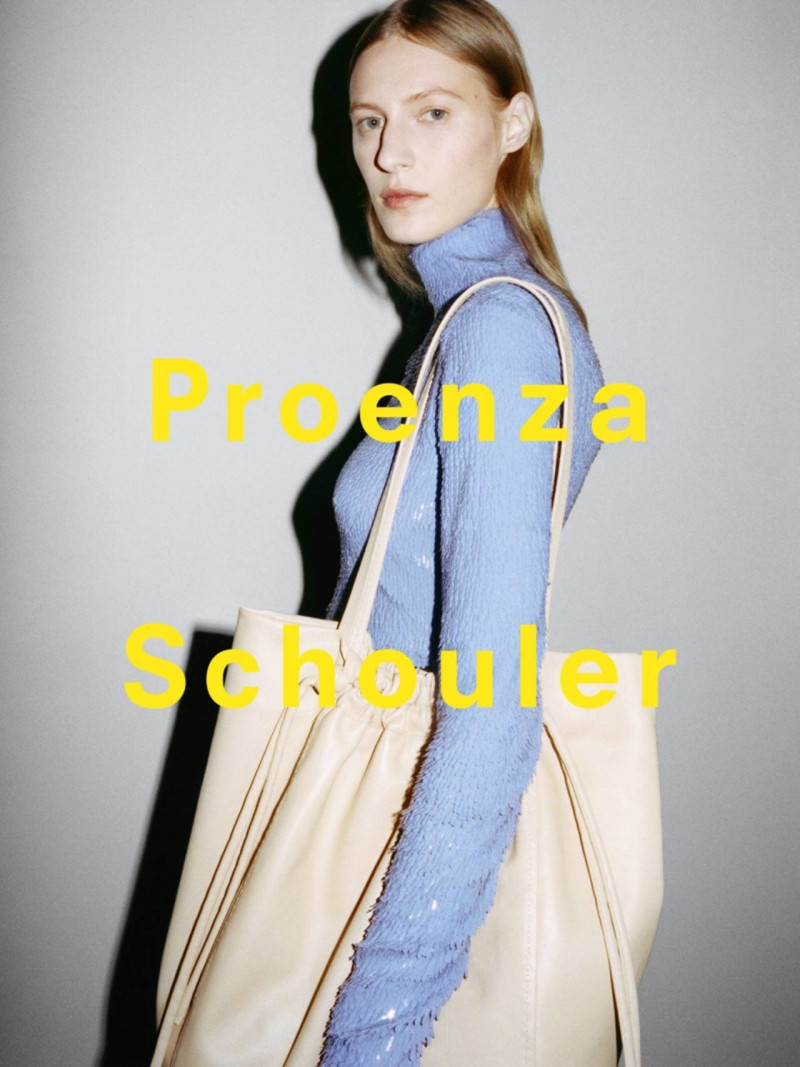 Julia Nobis featured in  the Proenza Schouler advertisement for Autumn/Winter 2022