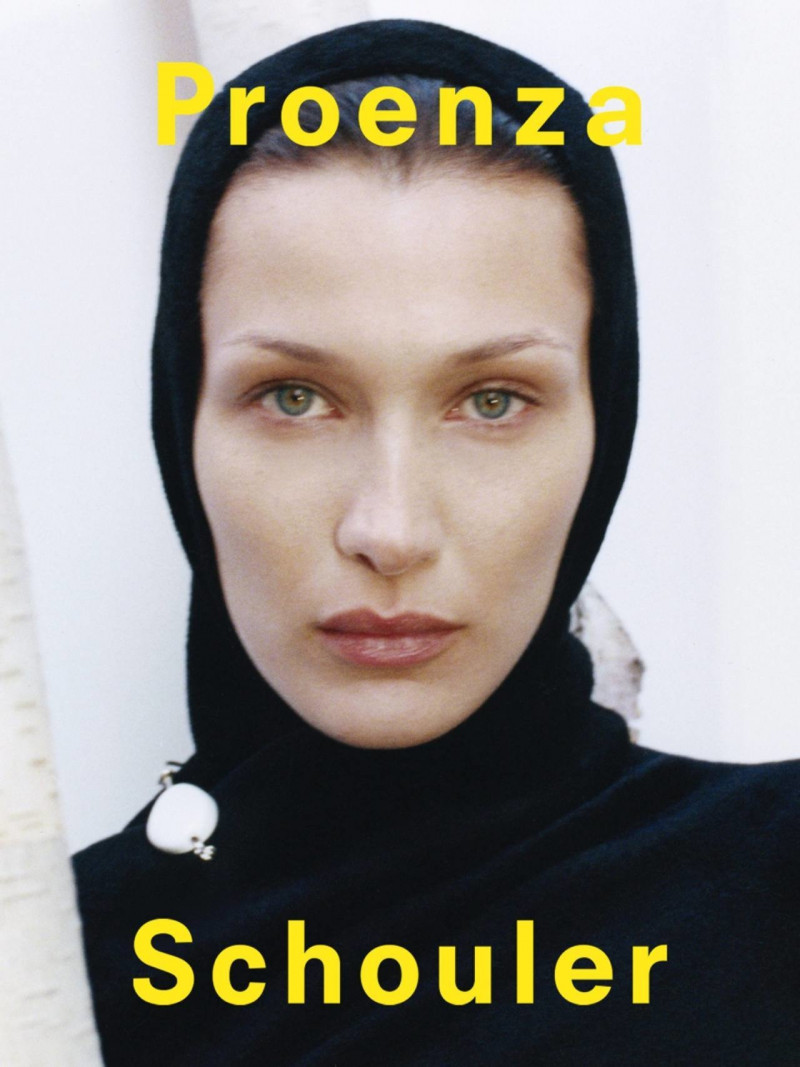 Bella Hadid featured in  the Proenza Schouler advertisement for Autumn/Winter 2022