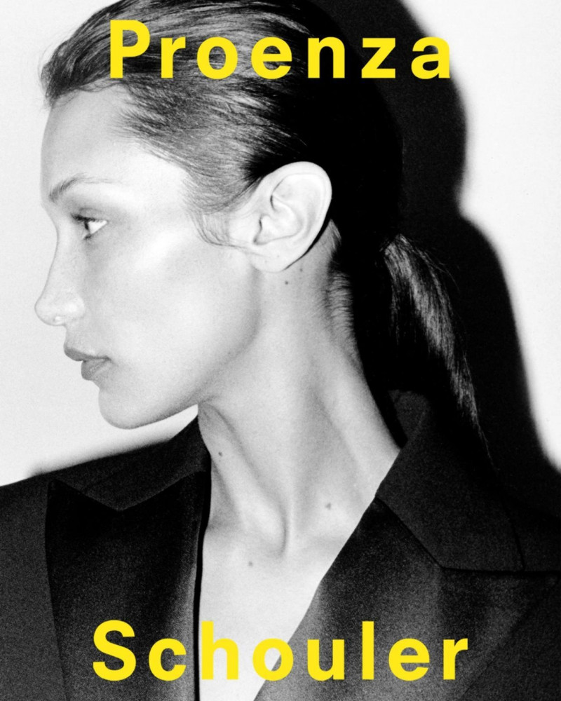 Bella Hadid featured in  the Proenza Schouler advertisement for Autumn/Winter 2022