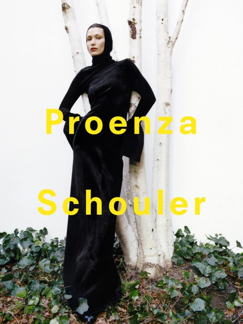 Bella Hadid featured in  the Proenza Schouler advertisement for Autumn/Winter 2022