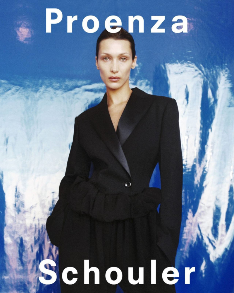 Bella Hadid featured in  the Proenza Schouler advertisement for Autumn/Winter 2022