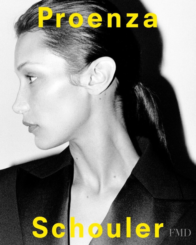 Bella Hadid featured in  the Proenza Schouler advertisement for Autumn/Winter 2022