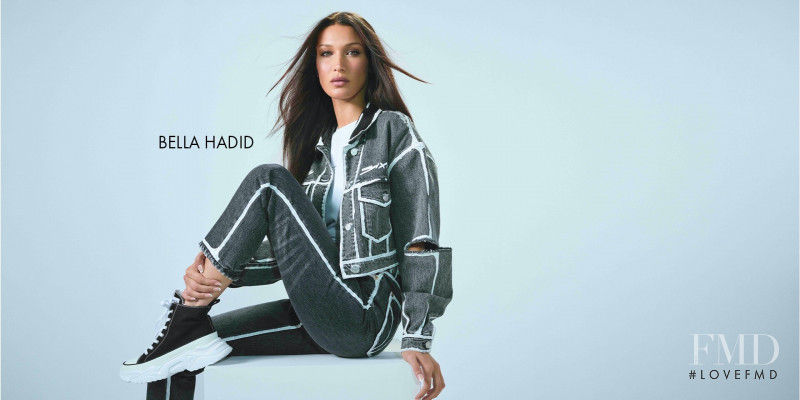 Bella Hadid featured in  the Miss Sixty advertisement for Autumn/Winter 2021