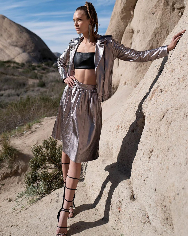 Josephine Skriver featured in  the As by DF advertisement for Autumn/Winter 2022