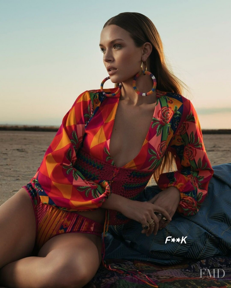 Josephine Skriver featured in  the effek advertisement for Spring/Summer 2022