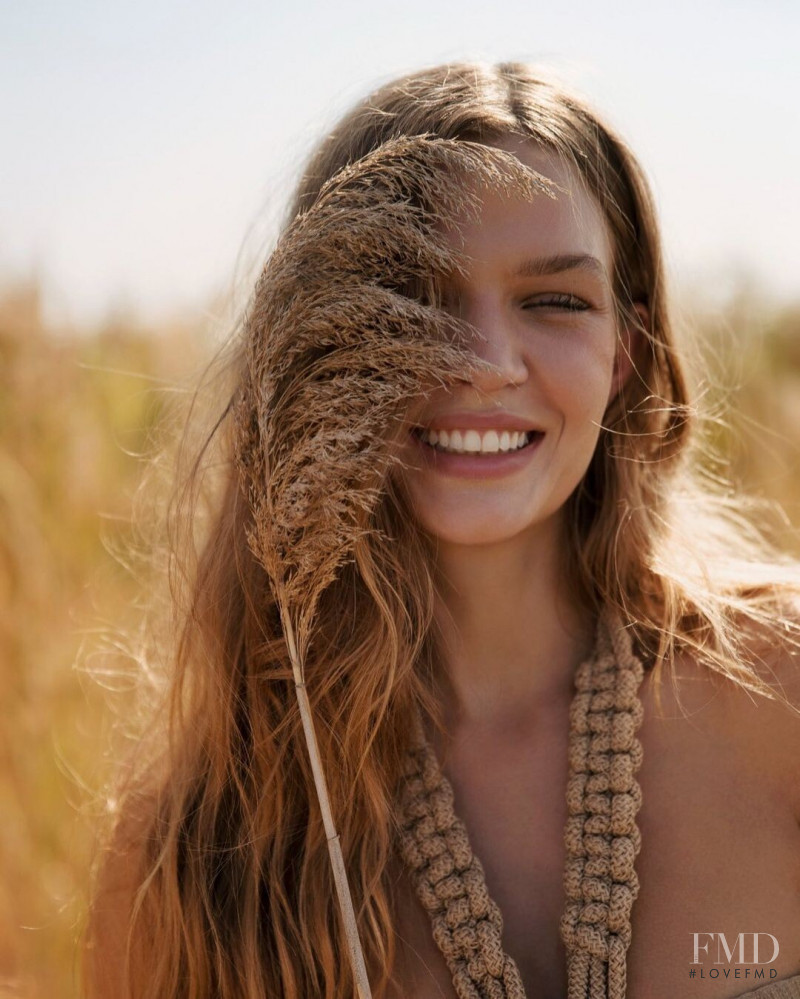 Josephine Skriver featured in  the effek advertisement for Spring/Summer 2022