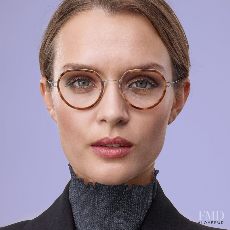 Josephine Skriver featured in  the Lindberg Eyewear advertisement for Spring/Summer 2022