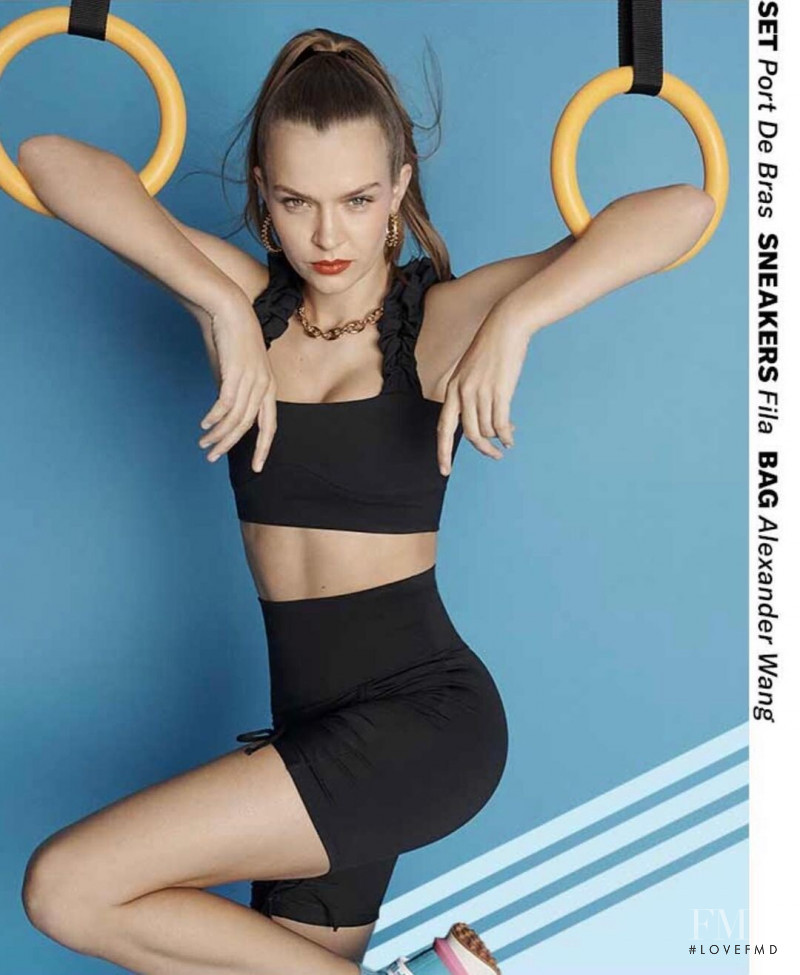 Josephine Skriver featured in  the Shopbop advertisement for Spring/Summer 2022