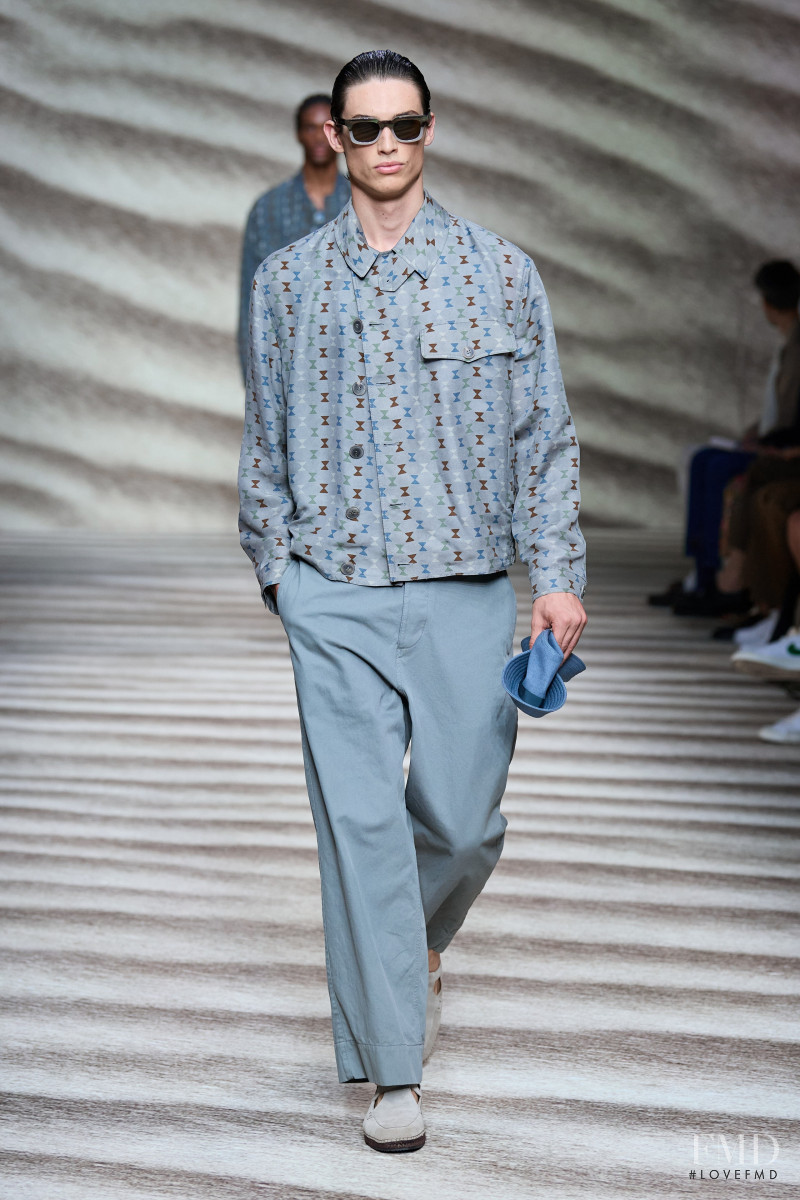 Unai Bartra featured in  the Giorgio Armani fashion show for Spring/Summer 2023