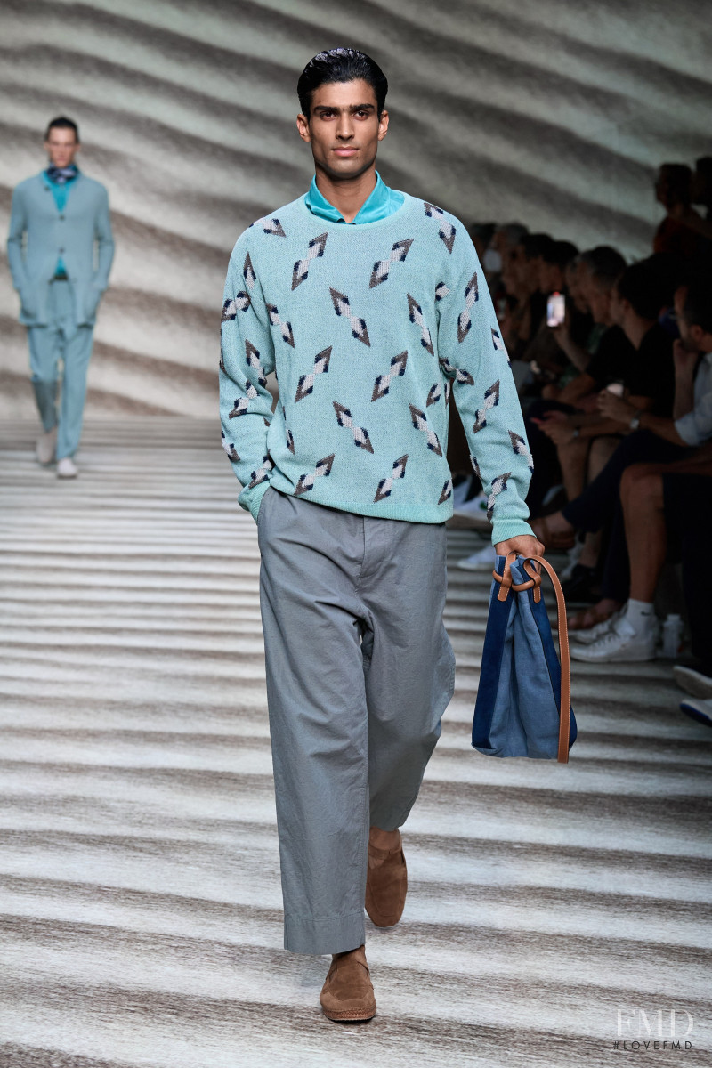 Saurabh Chaudhary featured in  the Giorgio Armani fashion show for Spring/Summer 2023