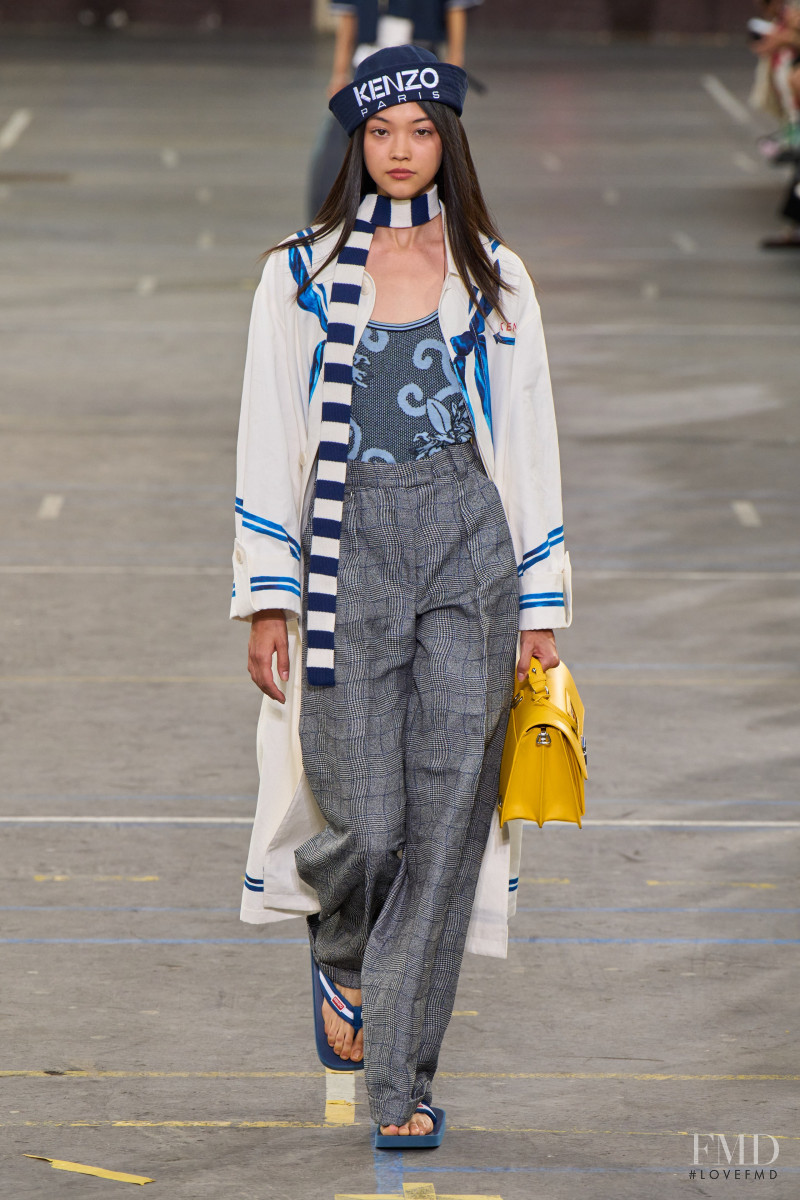 Mika Schneider featured in  the Kenzo fashion show for Spring/Summer 2023