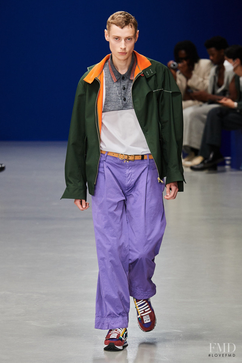 Callum Heslop featured in  the Kolor fashion show for Spring/Summer 2023