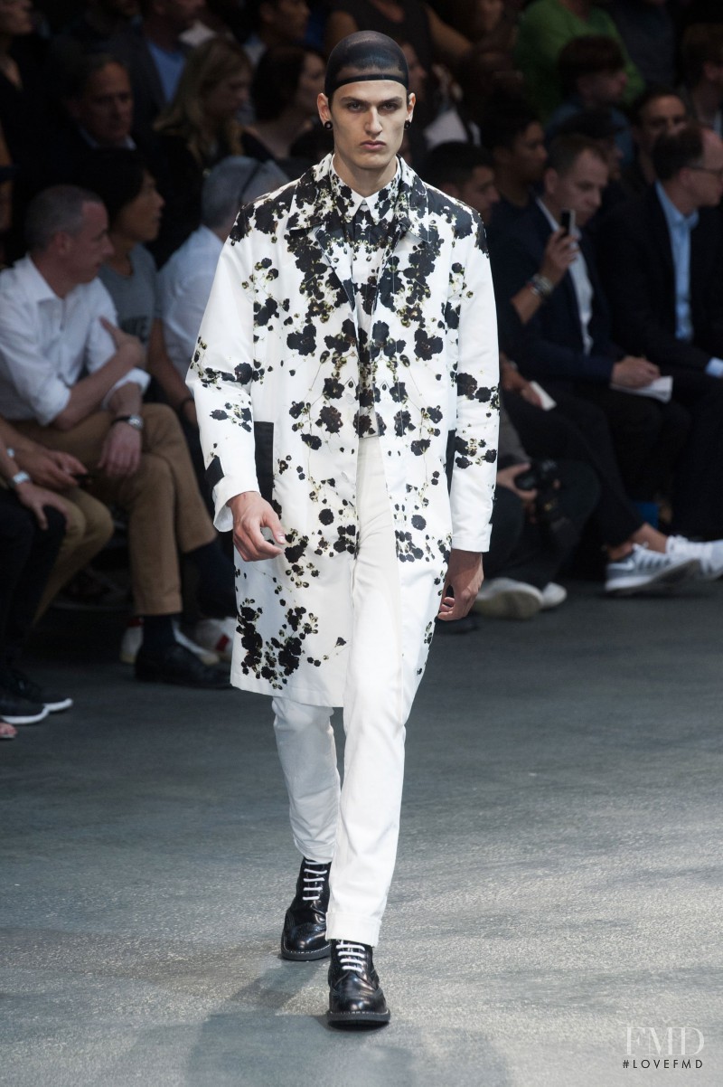 Lucas Davey featured in  the Givenchy fashion show for Spring/Summer 2015