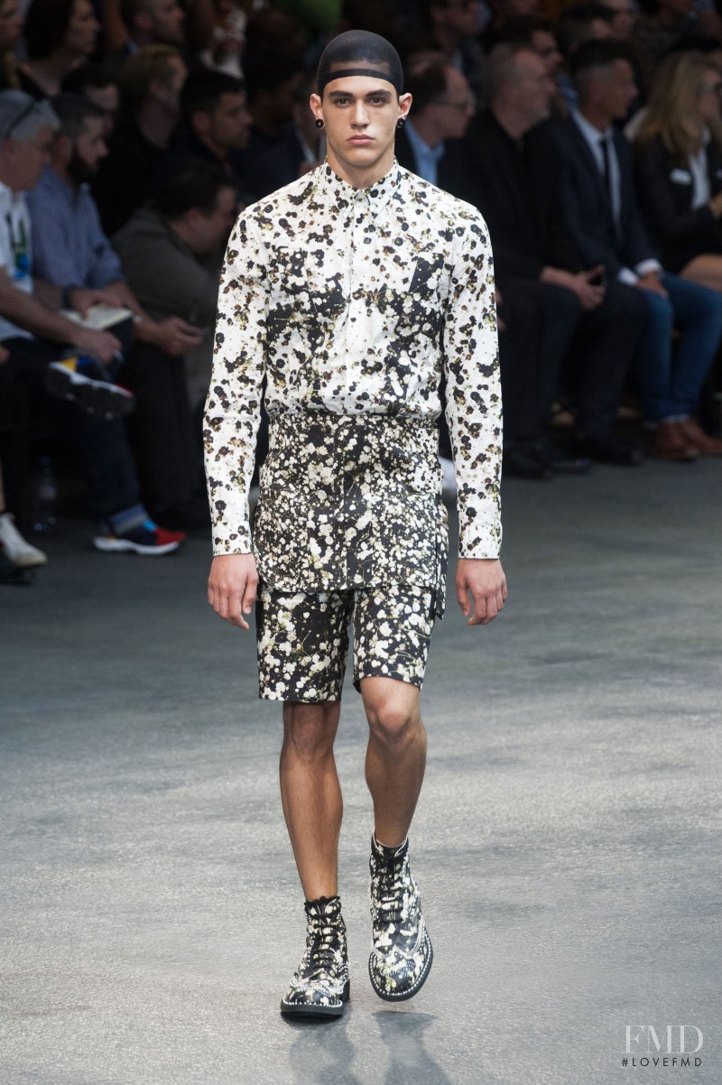 Xavier Serrano featured in  the Givenchy fashion show for Spring/Summer 2015