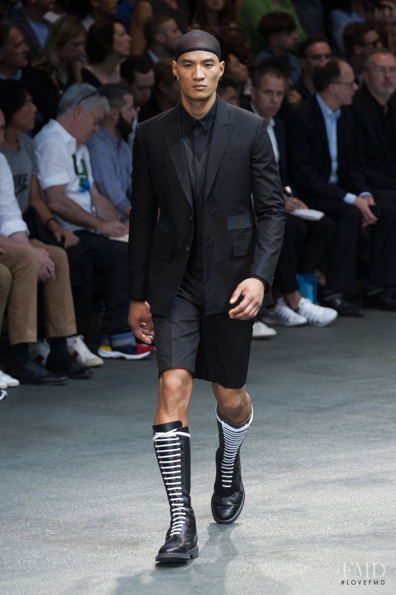 Paolo Roldan featured in  the Givenchy fashion show for Spring/Summer 2015