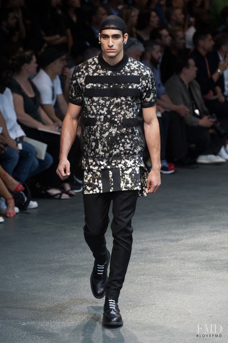 Francisco Escobar featured in  the Givenchy fashion show for Spring/Summer 2015